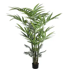 8' Artificial Kentia Palm Tree with 399 Leaves - Elegant Fake Indoor Plant in Decorative Pot, Perfect for Home or Office Decor, Floral Home by Artificial Flowers