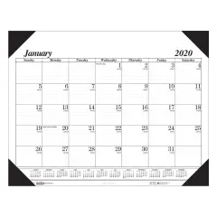 Academic Economy Desk Pad, 12 Months, January-December, Pack of 3