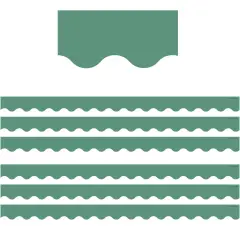 Eucalyptus Green Scalloped Border Trim, 35 Feet Per Pack, 6 Packs