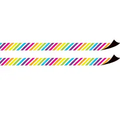 Brights 4Ever Stripes Magnetic Border, 24 Feet Per Pack, 2 Packs