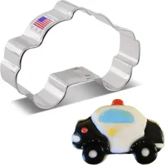 Ann Clark Police Car Cookie Cutter, 3.75" First Responder Emergency