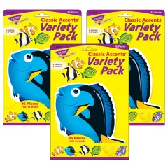 Fish Friends Classic Accents&reg; Variety Pack, 36 Per Pack, 3 Packs