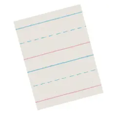 Newsprint Handwriting Paper, Dotted Midline, Grade 1, 5/8" x 5/16" x 5/16" Ruled Long, 10-1/2" x 8", 500 Sheets Per Pack, 3 Packs