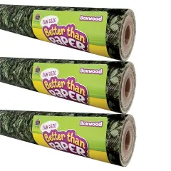 Fun Size Better Than Paper&reg; Bulletin Board Roll, 18" x 12', Boxwood, Pack of 3