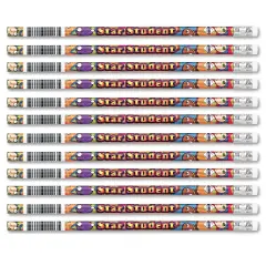 Star Student Pencils, 12 Per Pack, 12 Packs