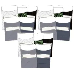 Modern Farmhouse Library Pockets - Multi-Pack, 35 Per Pack, 3 Packs