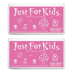 Jumbo Just for Kids Stamp Pad, Pink, Pack of 2