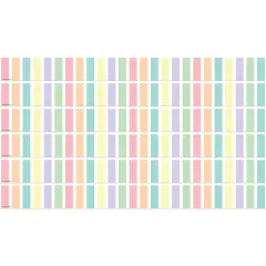 Pastel Pop Stripes Straight Border Trim, 35 Feet Per Pack, 6 Packs