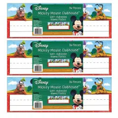 Mickey Mouse Clubhouse&reg; Self-Adhesive Name Plates, 36 Per Pack, 3 Packs