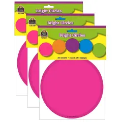 Bright Circles Accents, 30 Per Pack, 3 Packs