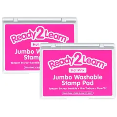 Jumbo Washable Stamp Pad - Hot Pink - 6.2"L x 4.1"W - Pack of 2