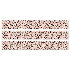 Jungle Friends Blush Leopard EZ Border, 48 Feet Per Pack, 3 Packs