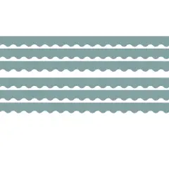 Stone Blue Scalloped Border Trim, 35 Feet Per Pack, 6 Packs