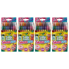 Silly Scents&trade; Smash Ups Mini Twistables Scented Crayons, 24 Per Pack, 4 Packs