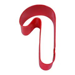 Candy Cane Cookie Cutter (Red, 3.5")