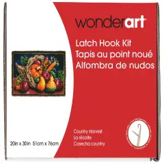 Wonderart Classic Latch Hook Kit 20"X30"-Country Harvest