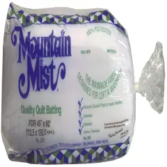 Mountain Mist Polyester Quilt Batting-Crib Size 45"X60"