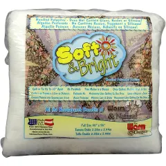 Warm Company Soft & Bright Polyester Batting-Full Size 90"X96"