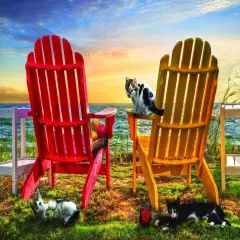 Sunsout Cat Nap at the Beach 1000 pc Jigsaw Puzzle 30112