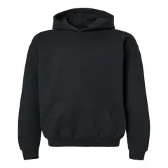 Gildan&reg; Softstyle Youth Midweight Hooded Sweatshirt Black