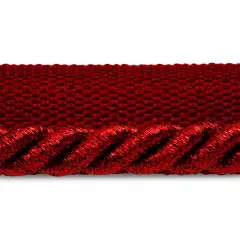 10 yards of Gloria 1/4" Metallic Twisted Lip Cord Trim | 10 yard cut Metallic Red