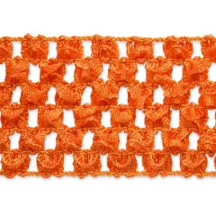 10 yards of 1 3/4" Crochet Stretch Trim | 10 yard cut Orange
