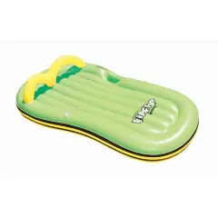 Swim Central 78" Inflatable Green Flip Flop Lounge Swimming Pool Float