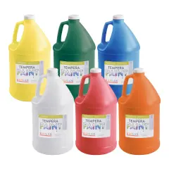 Kaplan Early Learning Company Kaplan Kolors Washable Tempera Paint Gallons - Set of 6