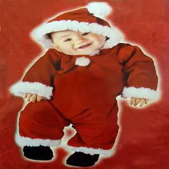 Fun World Red and White Santa's Little Helper Infant Christmas Costume - Small