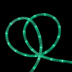 Northlight Flexible Incandescent Outdoor Christmas Rope Light - Green - 18' Clear Wire