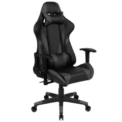 Emma and Oliver Z200 Gaming Chair Racing Office Ergonomic Computer PC Chair with Reclining Back Gray