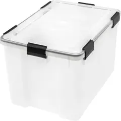 IRIS 62 Quart WeatherPro&trade; Storage Box, Clear