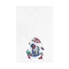 Botanical Hummingbird Printed Kitchen Towel