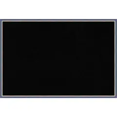 Theo Narrow Wood Framed Corkboard, Black Cork Theo Blue Narrow