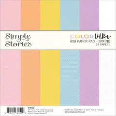 Simple Stories Double-Sided Paper Pad 6"X8" 24/Pkg-Color Vibe Spring