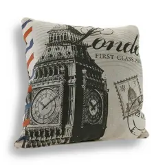 Don't Forget to Write From London 18in. Decorative Throw Pillow