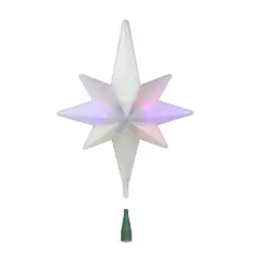 Brite Star 14.5" Winter Frost B/O Multi-Color LED Bethlehem Star Christmas Tree Topper