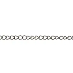 JewelrySupply Curb Link Chain 2mm Gun Metal Plated (Foot)