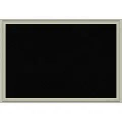 Florence Framed Corkboard, Black Cork Florence Silver