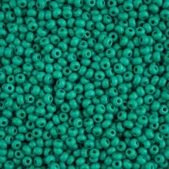 John Bead 6/0 Terra Intensive Matte Czech Glass Seed Beads, 500g Dark Green