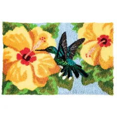 HerrschnersHummingbird & Hibiscus Latch Hook Kit Multi