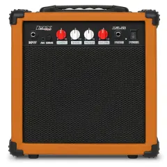 LyxPro Electric Guitar Amp, 20w Portable Mini Amplifier Mahogany