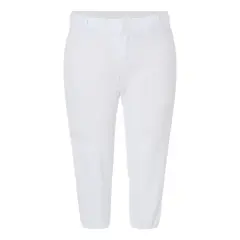 Alleson Athletic&reg; Women's Belt Loop Fast-Pitch Pants White