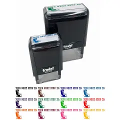 Your Next Step is Teacher Student School Self-Inking Rubber Stamp Ink Stamper Black