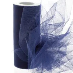6" Premium Tulle Navy 100 Yard