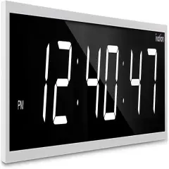 Ivation Huge 36 Inch Large Big Oversized Digital LED Wall Clock White
