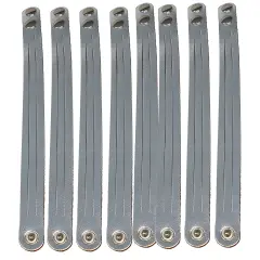 8 Pack Mystery Braid Leather Bracelet, Metallic Leather DIY Tricky Braid Bracelets Silver