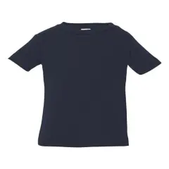 Rabbit Skins&reg; Infant Fine Jersey Short Sleeve Crew Neck Tee - 3322 Navy