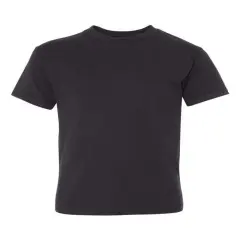 Hanes&reg; Perfect-T Youth Crew Neck Short Sleeve T-Shirt Black