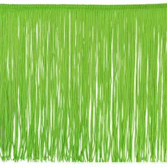 12" Chainette Fringe Trim, Polyester, Decorative, Versatile for Costumes Lime